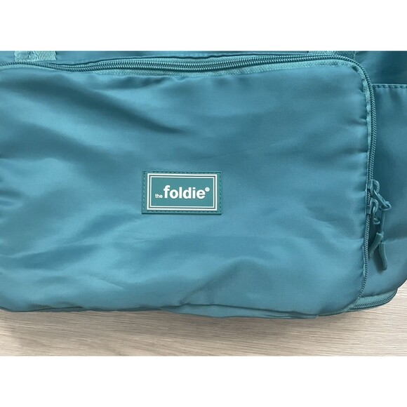 The Foldie Original Travel Expandable Foldable Tote Bag Carry On green - Picture 2 of 11
